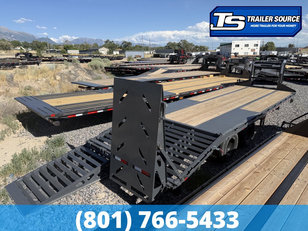 8.5x25 Norstar Iron Bull FXG Gooseneck Equipment Trailer - 22K GVWR - Mega Ramps