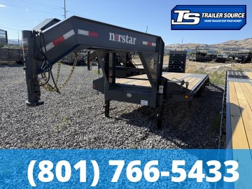 8.5x25 Norstar Iron Bull FXG Gooseneck Equipment Trailer - 22K GVWR - Mega Ramps