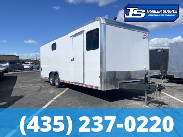 8.5x24 American Hauler Eagle HD Office Enclosed Cargo Trailer - 7'0" Interior - 14K GVWR - 110V Power, A/C Prep Package, Heater, Insulation, Ramp Door, Windows
