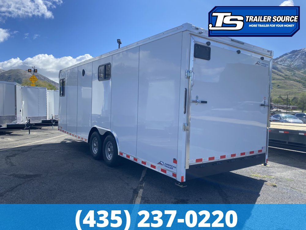 8.5x24 American Hauler Eagle HD Office Enclosed Cargo Trailer - 7'0" Interior - 14K GVWR - 110V Power, A/C Prep Package, Heater, Insulation, Ramp Door, Windows