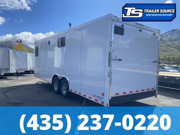 8.5x24 American Hauler Eagle HD Office Enclosed Cargo Trailer - 7'0" Interior - 14K GVWR - 110V Power, A/C Prep Package, Heater, Insulation, Ramp Door, Windows