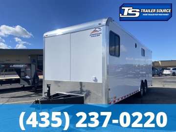 8.5x24 American Hauler Eagle HD Office Enclosed Cargo Trailer - 7'0" Interior - 14K GVWR - 110V Power, A/C Prep Package, Heater, Insulation, Ramp Door, Windows