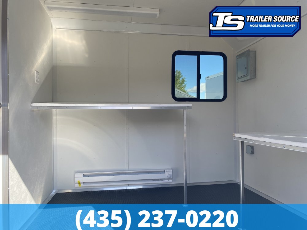 8.5x24 American Hauler Eagle HD Office Enclosed Cargo Trailer - 7'0" Interior - 14K GVWR - 110V Power, A/C Prep Package, Heater, Insulation, Ramp Door, Windows