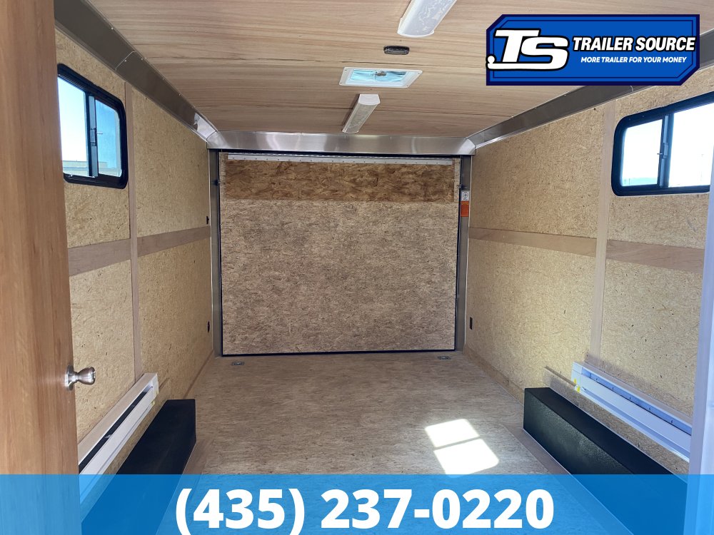 8.5x24 American Hauler Eagle HD Office Enclosed Cargo Trailer - 7'0" Interior - 14K GVWR - 110V Power, A/C Prep Package, Heater, Insulation, Ramp Door, Windows