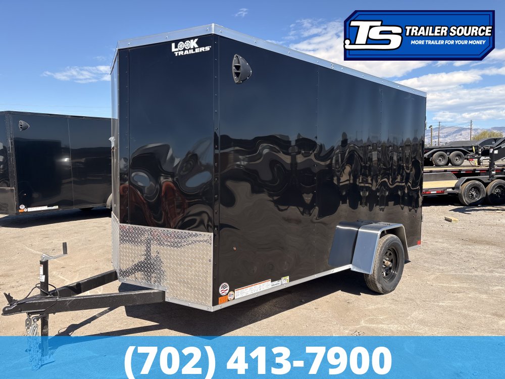 6x12 Look ST DLX Enclosed Cargo Trailer - 6'6" Interior - 3.5K GVWR - 16" Cross Member Upgrade, Torsion Axles