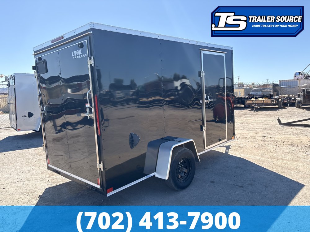 6x12 Look ST DLX Enclosed Cargo Trailer - 6'6" Interior - 3.5K GVWR - 16" Cross Member Upgrade, Torsion Axles