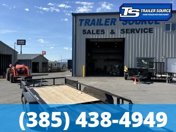 7x16 Sure-Trac Tube Top Utility Trailer - 7K GVWR - Ramp Gate