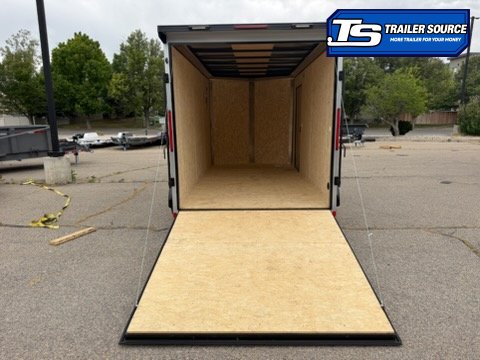 7x14 Look ST DLX Enclosed Cargo Trailer - 7'0" Interior - 7K GVWR - .080 PolyCor, Black Out Package, Ramp Door, Rear Spoiler w/ Load Lights
