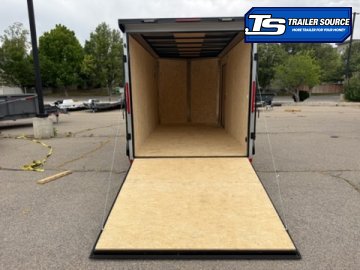 7x14 Look ST DLX Enclosed Cargo Trailer - 7'0" Interior - 7K GVWR - .080 PolyCor, Black Out Package, Ramp Door, Rear Spoiler w/ Load Lights