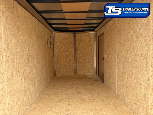 7x14 Look ST DLX Enclosed Cargo Trailer - 7'0" Interior - 7K GVWR - .080 PolyCor, Black Out Package, Ramp Door, Rear Spoiler w/ Load Lights