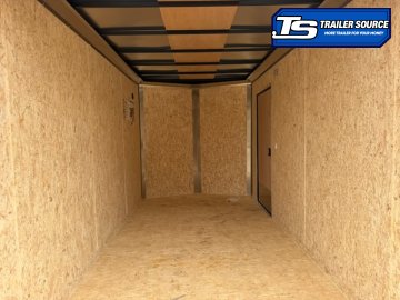 7x14 Look ST DLX Enclosed Cargo Trailer - 7'0" Interior - 7K GVWR - .080 PolyCor, Black Out Package, Ramp Door, Rear Spoiler w/ Load Lights