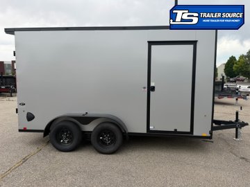 7x14 Look ST DLX Enclosed Cargo Trailer - 7'0" Interior - 7K GVWR - .080 PolyCor, Black Out Package, Ramp Door, Rear Spoiler w/ Load Lights