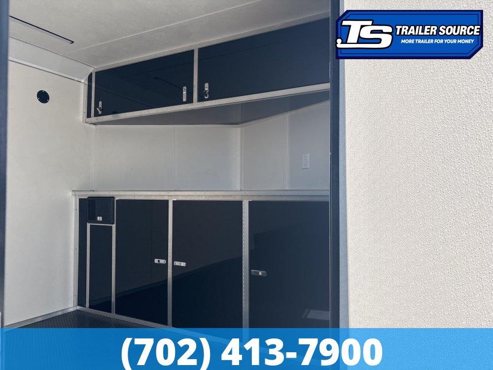 8.5x24 Haulmark Heat Enclosed Car Hauler Trailer - 7'0" Interior - 10K GVWR - .080 PolyCor, 2 Tone Color, Black Out Package