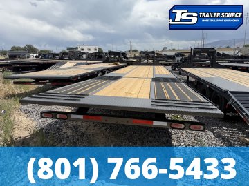 8.5x40 Diamond C FMAX-HDT 212SS Super Single Gooseneck Hydraulic Dovetail Equipment Trailer - 25.9K GVWR - ABS Brakes, Hydraulic Jack(s)