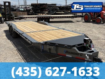 8.5x24 Diamond C HXD 208 Wide Body w/ Drive Over Fenders Tilt Trailer - 18K GVWR - ABS Brakes