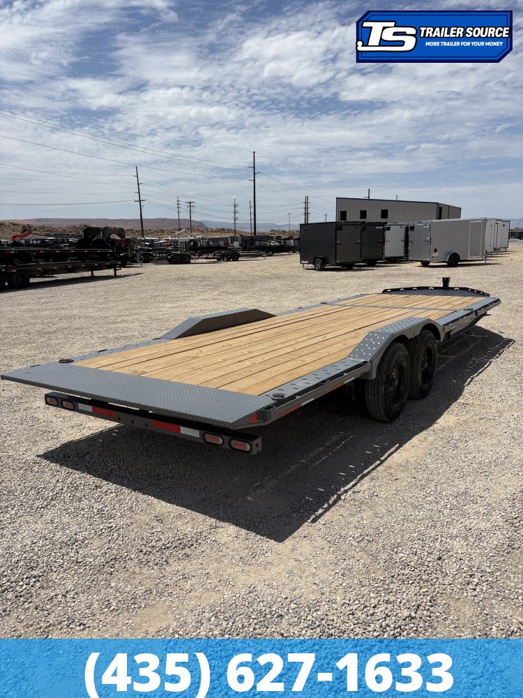 8.5x24 Diamond C HXD 208 Wide Body w/ Drive Over Fenders Tilt Trailer - 18K GVWR - ABS Brakes