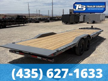 8.5x24 Diamond C HXD 208 Wide Body w/ Drive Over Fenders Tilt Trailer - 18K GVWR - ABS Brakes