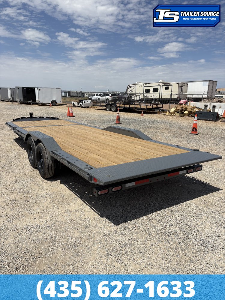 8.5x24 Diamond C HXD 208 Wide Body w/ Drive Over Fenders Tilt Trailer - 18K GVWR - ABS Brakes