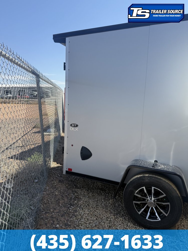 6x12 Look ST DLX Enclosed Cargo Trailer - 6'6" Interior - 3.5K GVWR - .080 PolyCor, Alloy Wheels, Black Out Package, Rear Spoiler w/ Load Lights