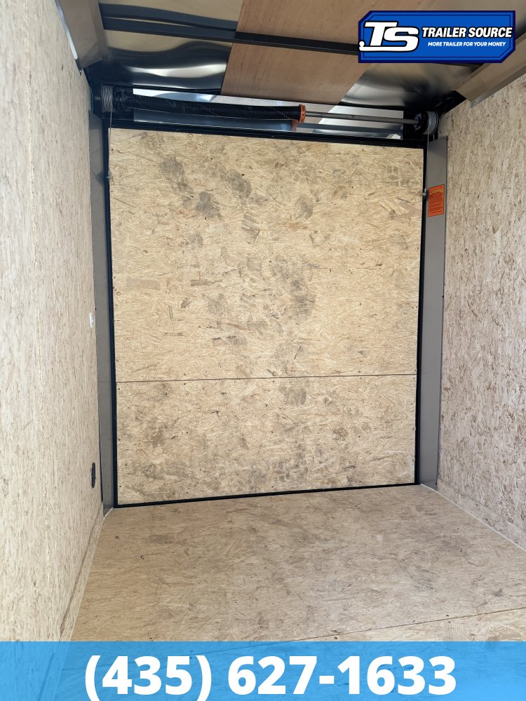6x12 Look ST DLX Enclosed Cargo Trailer - 6'6" Interior - 3.5K GVWR - .080 PolyCor, Alloy Wheels, Black Out Package, Rear Spoiler w/ Load Lights
