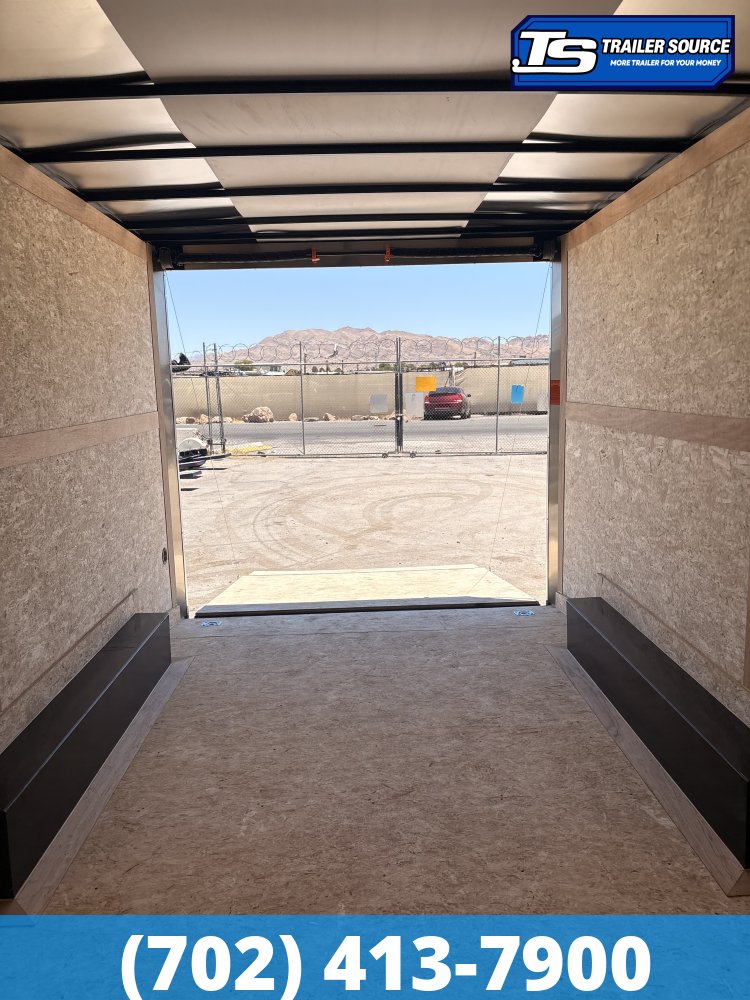 8.5x16 Haulmark Passport DELUXE Enclosed Cargo Trailer - 7'6" Interior - 7K GVWR - .080 PolyCor, Dovetail