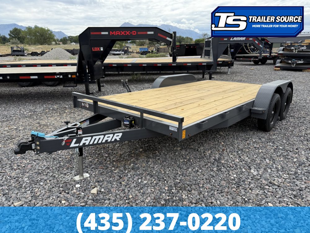 7x16 Lamar CE Flatbed Car Hauler