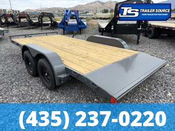7x16 Lamar CE Flatbed Car Hauler Trailer - 7K GVWR -