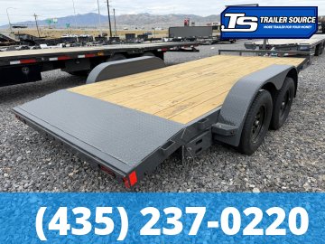 7x16 Lamar CE Flatbed Car Hauler Trailer - 7K GVWR -
