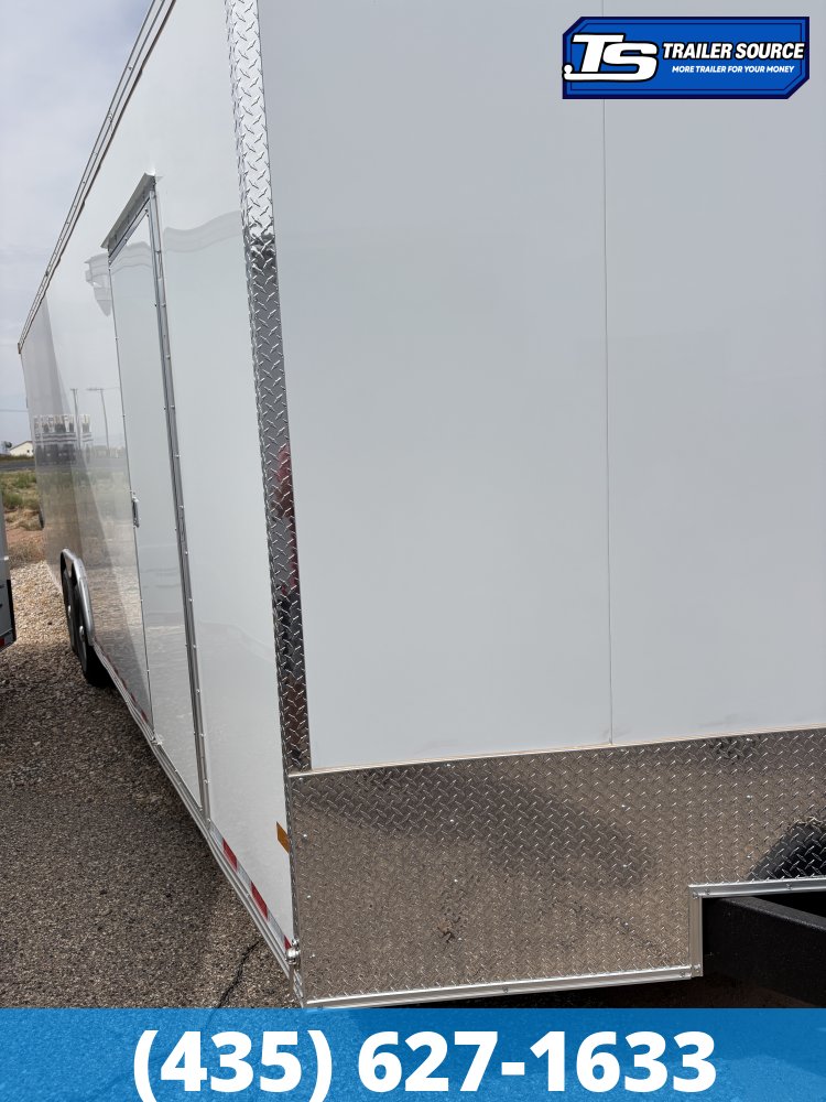 8.5x28 Haulmark Transport Enclosed Cargo Trailer - 7'6" Interior - 12K GVWR - .080 PolyCor, 2 Tone Color, Rear Spoiler w/ Load Lights