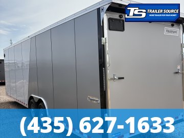 8.5x28 Haulmark Transport Enclosed Cargo Trailer - 7'6" Interior - 12K GVWR - .080 PolyCor, 2 Tone Color, Rear Spoiler w/ Load Lights