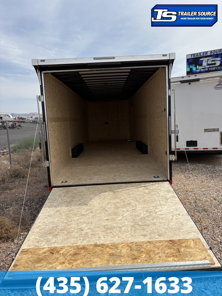 8.5x28 Haulmark Transport Enclosed Cargo Trailer - 7'6" Interior - 12K GVWR - .080 PolyCor, 2 Tone Color, Rear Spoiler w/ Load Lights