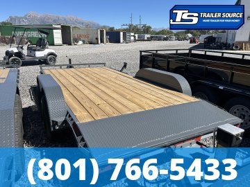 7x16 Lamar CC Flatbed Car Hauler Trailer - 10K GVWR -