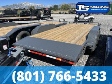 7x16 Lamar CC Flatbed Car Hauler Trailer - 10K GVWR -