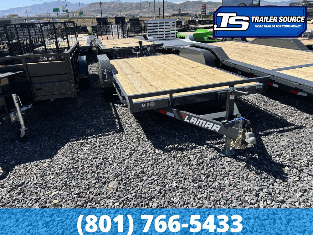7x16 Lamar CC Flatbed Car Hauler