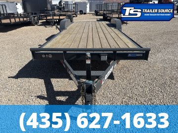 7x22 Lamar CC Flatbed Car Hauler Trailer - 10K GVWR D-Rings