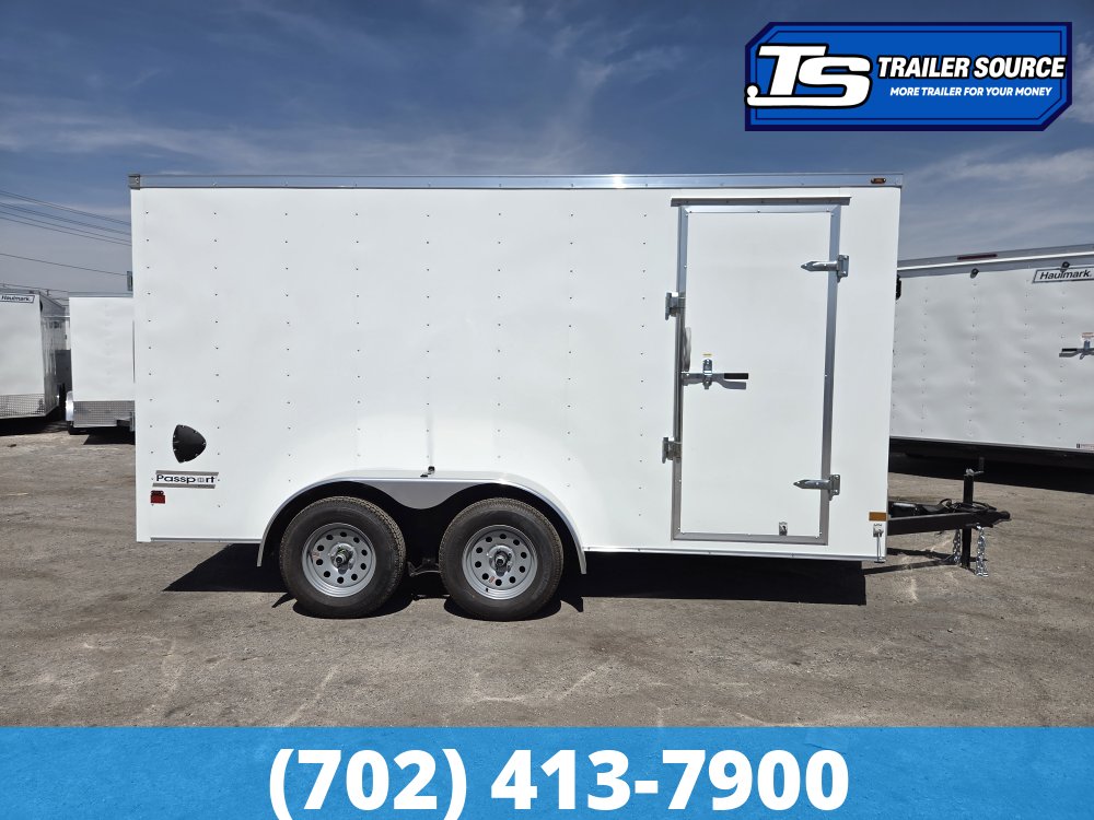 7x14 Haulmark Passport Enclosed Cargo Trailer - 6'6" Interior - 3.5K GVWR -