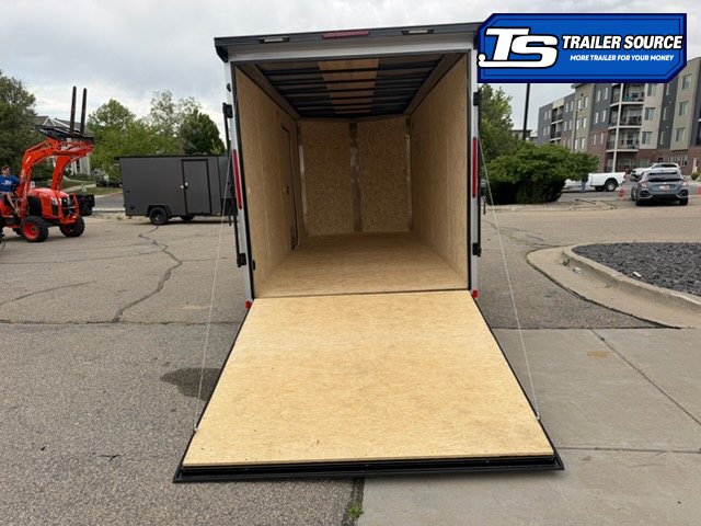 7x16 Look ST DLX Enclosed Cargo Trailer - 7'0" Interior - 7K GVWR - .080 PolyCor, Black Out Package, Ramp Door, Rear Spoiler w/ Load Lights, Roadside Door