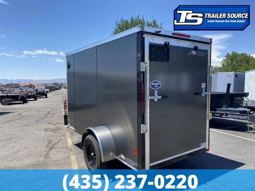 5x10 American Hauler Arrow Deluxe Enclosed Cargo Trailer - 6'0" Interior - 3.5K GVWR - Ramp Door, Ramp Extension