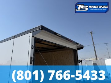 7x16 Look ST DLX Enclosed Cargo Trailer - 7'0" Interior - 7K GVWR - .080 PolyCor, Black Out Package, Rear Spoiler w/ Load Lights, Roadside Door