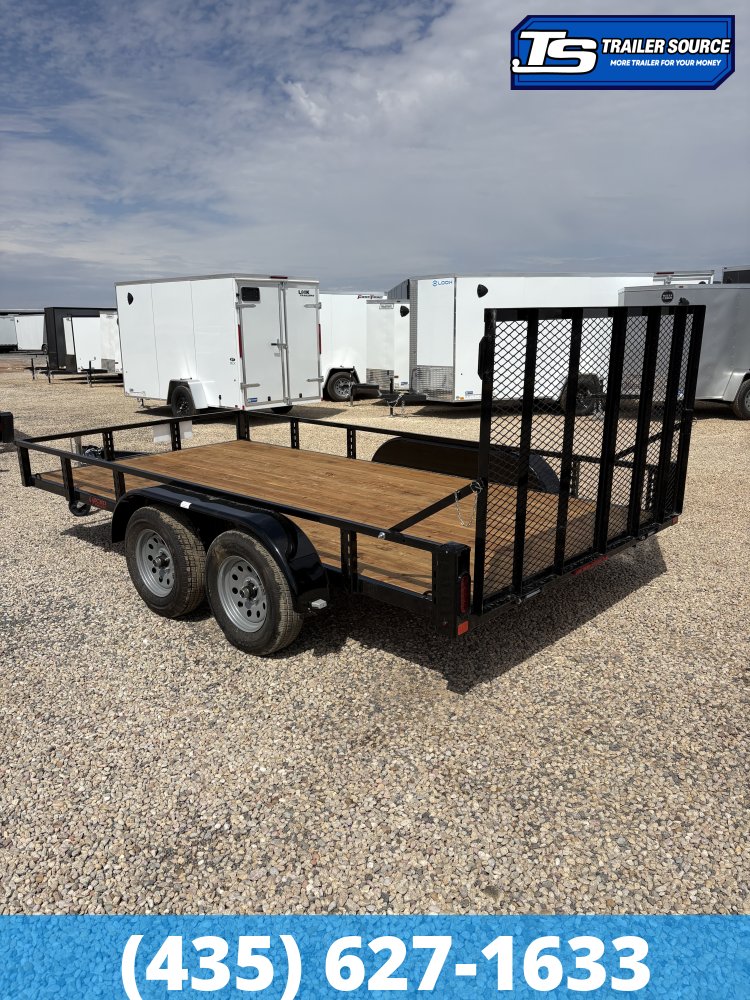 7x14 Echo EA-14-15T Utility Trailer - 7K GVWR - Tire Chocks