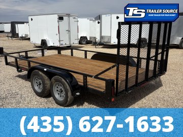 7x14 Echo EA-14-15T Utility Trailer - 7K GVWR - Tire Chocks