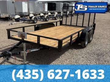 7x14 Echo EA-14-15T Utility Trailer - 7K GVWR - Tire Chocks