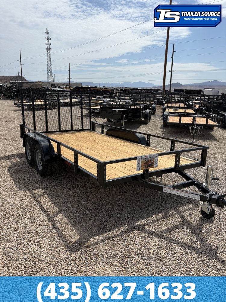 7x14 Echo EA-14-15T Utility Trailer - 7K GVWR - Tire Chocks
