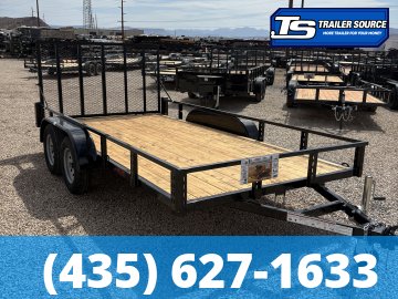7x14 Echo EA-14-15T Utility Trailer - 7K GVWR - Tire Chocks