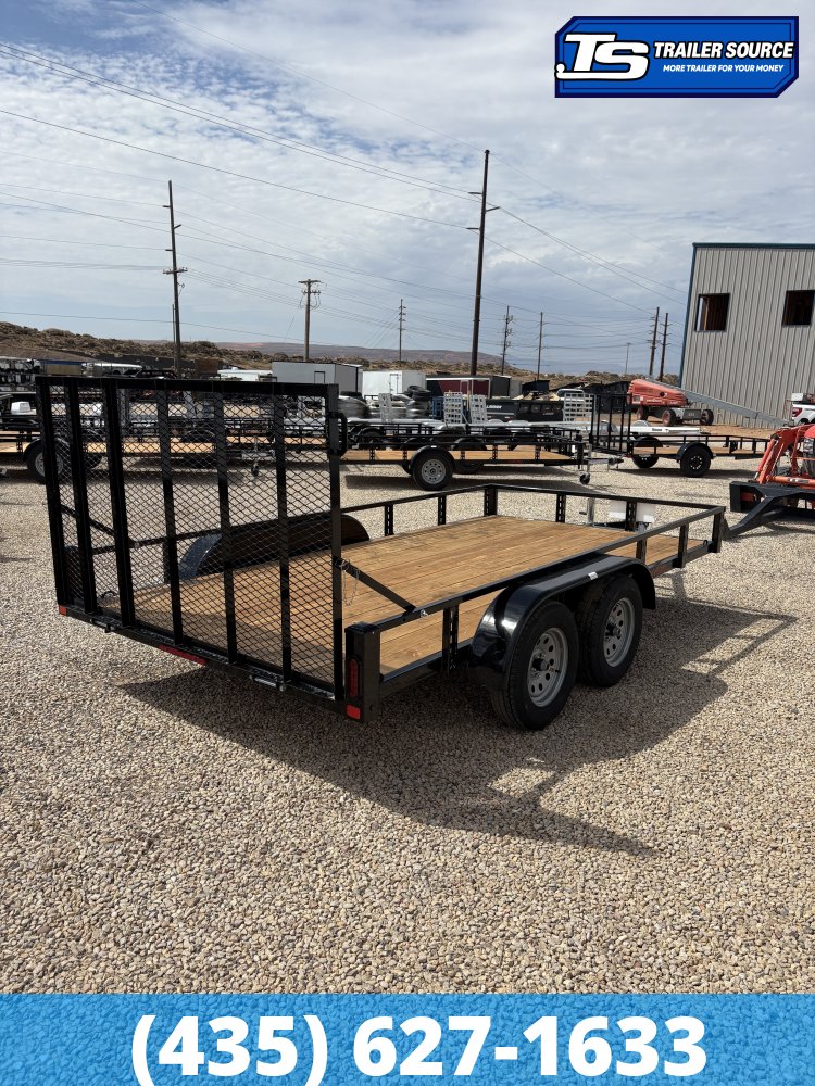 7x14 Echo EA-14-15T Utility Trailer - 7K GVWR - Tire Chocks