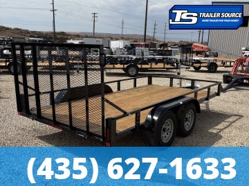 7x14 Echo EA-14-15T Utility Trailer - 7K GVWR - Tire Chocks