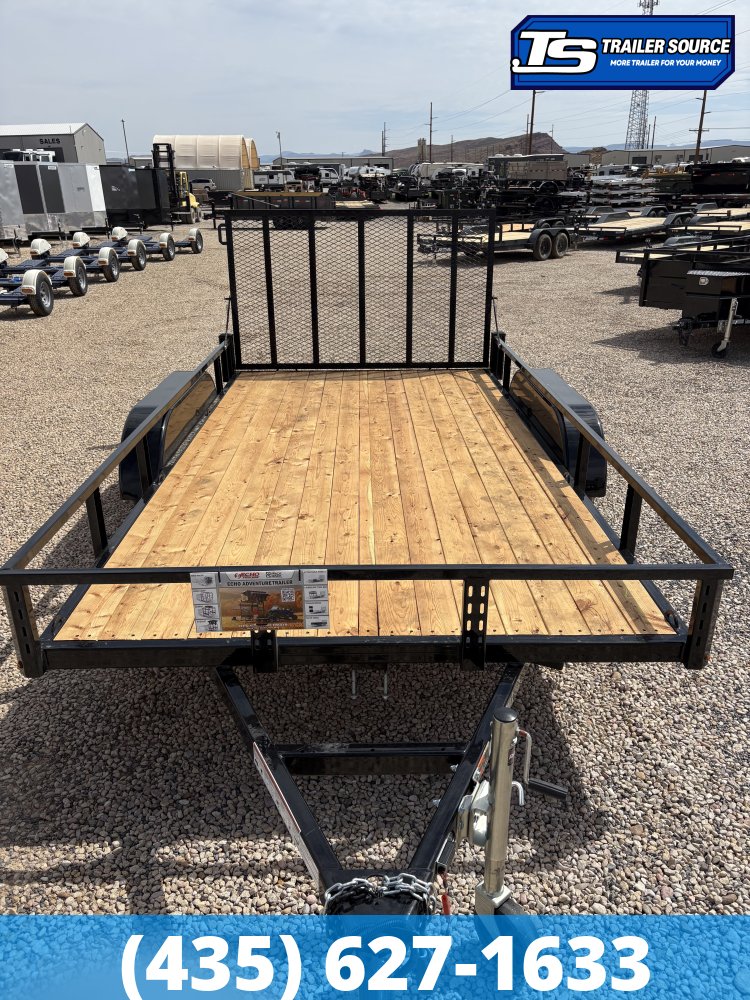 7x14 Echo EA-14-15T Utility Trailer - 7K GVWR - Tire Chocks