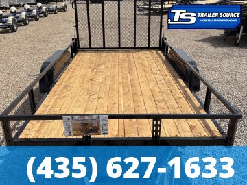 7x14 Echo EA-14-15T Utility Trailer - 7K GVWR - Tire Chocks