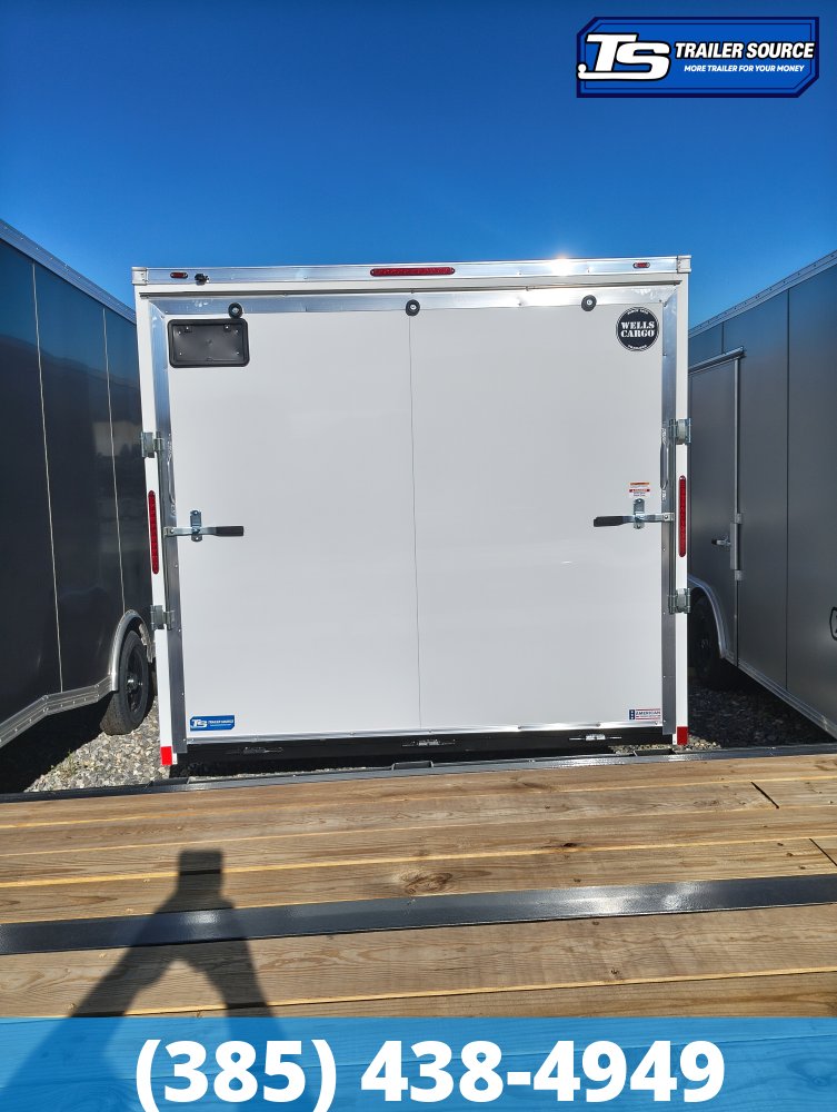 8.5x24 Wells Cargo Fast Trac Deluxe Enclosed Cargo Trailer - 7'0" Interior - 10K GVWR - .080 PolyCor, Dovetail