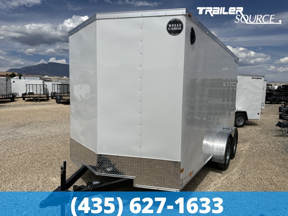 7x14 Wells Cargo FastTrac 7'0" Interior 7K Tandem Axle Enclosed Cargo